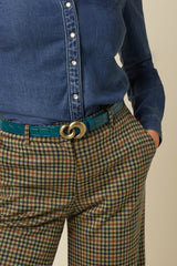 Croco Belt - Spruced Green