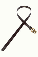 Croco Belt - Rum Brown