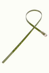 Patent Belt - Posey Green