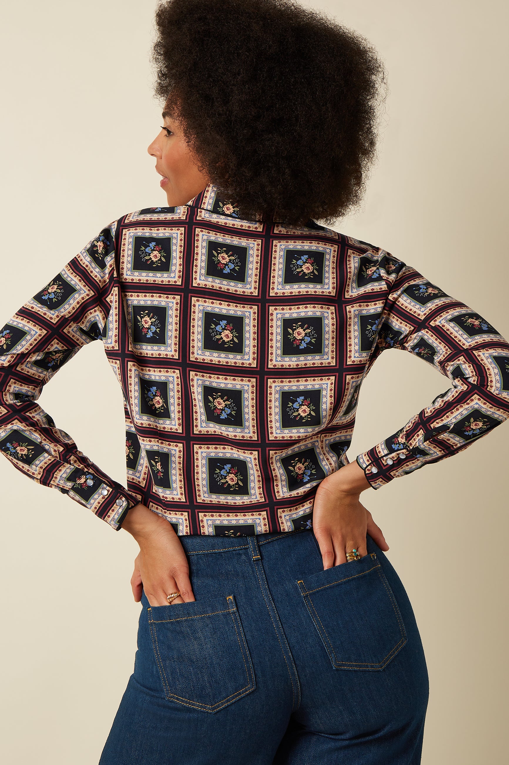 Western Blouse Melrose - Black