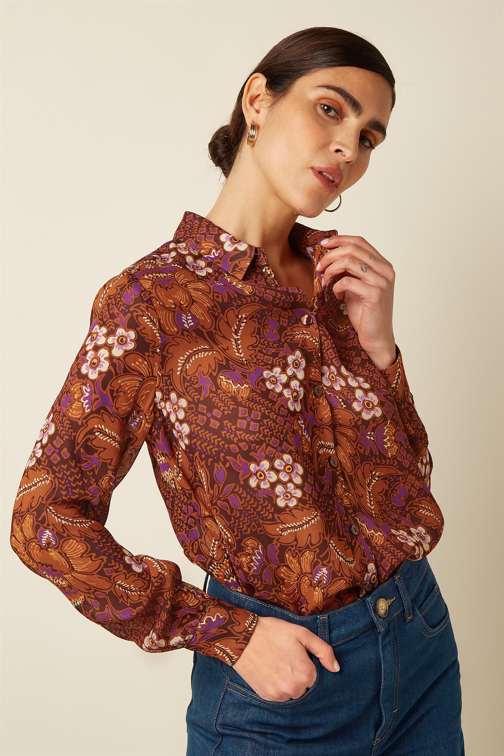 Maisie Blouse Myrtle - Umbre