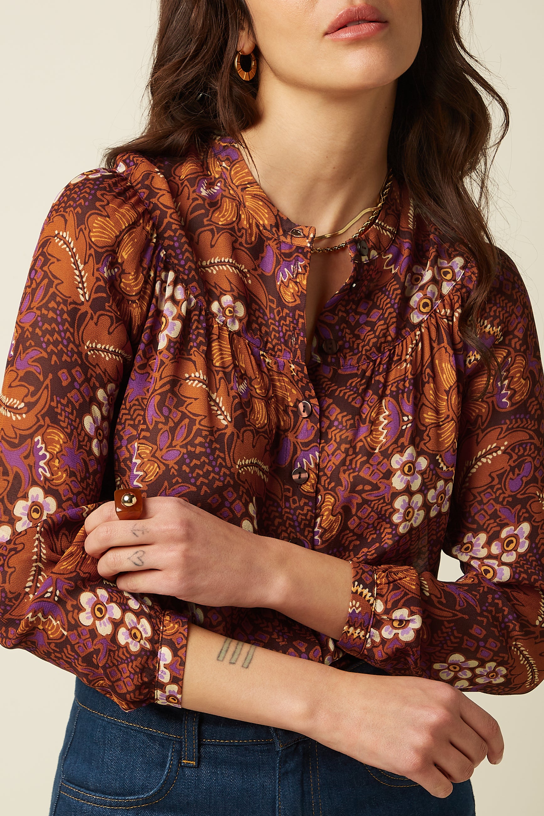 Lisa Blouse Myrtle - Umbre
