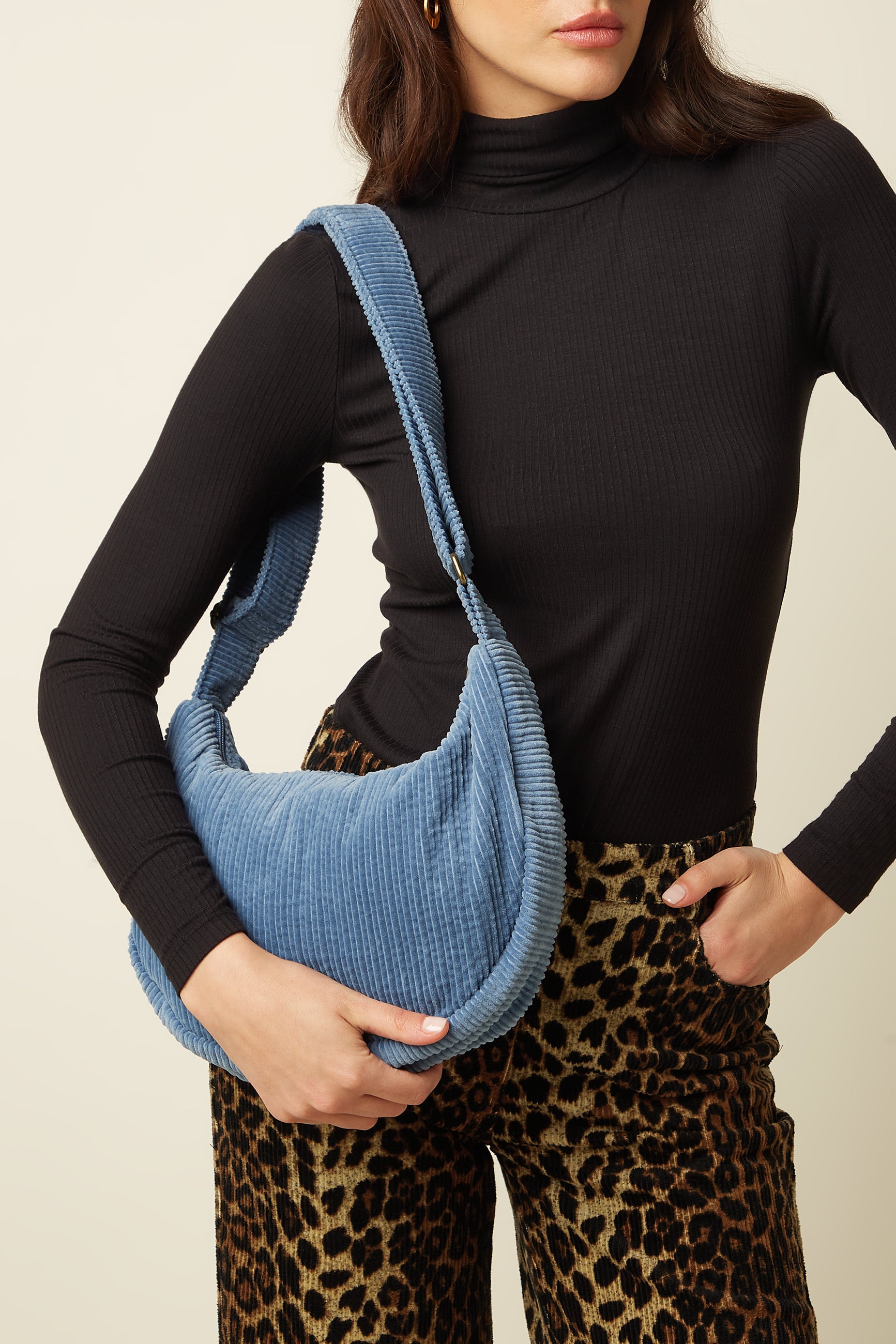 Fanny Large Bag Corduroy - Lavender