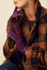 Leather Gloves  - Caspia Purple