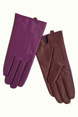 Leather Gloves  - Caspia Purple