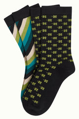 Socks 2-Pack Cliff - Pine Green