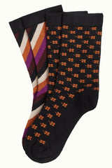 Socks 2-Pack Cliff - Spicy Brown