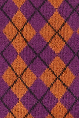 Socks Argyle - Spicy Brown