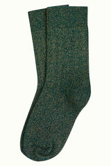 Socks Glitter - Pine Green