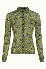Blouse Leia Mesh - Posey Green
