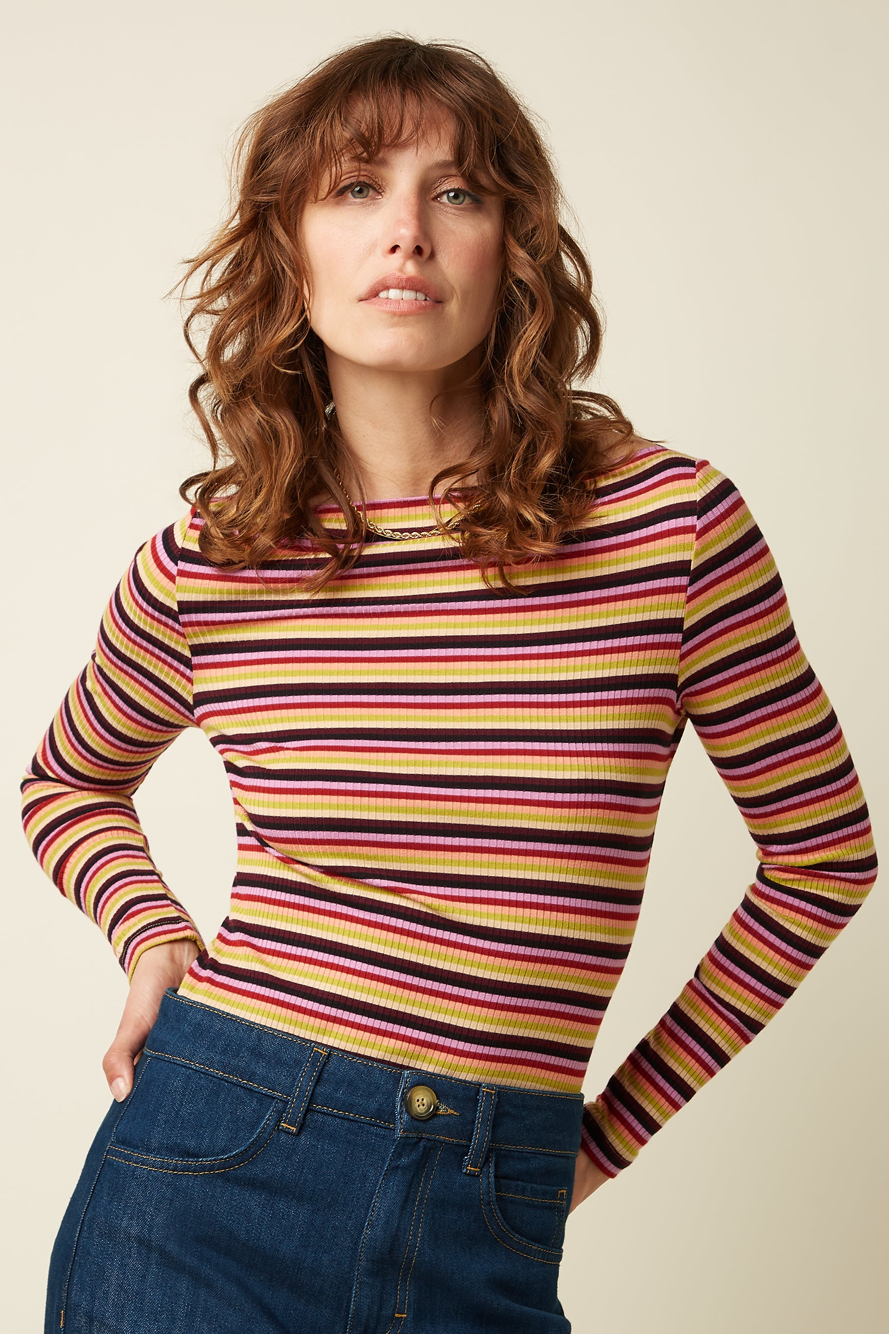 Marina Top Josie Stripe - Multi Color