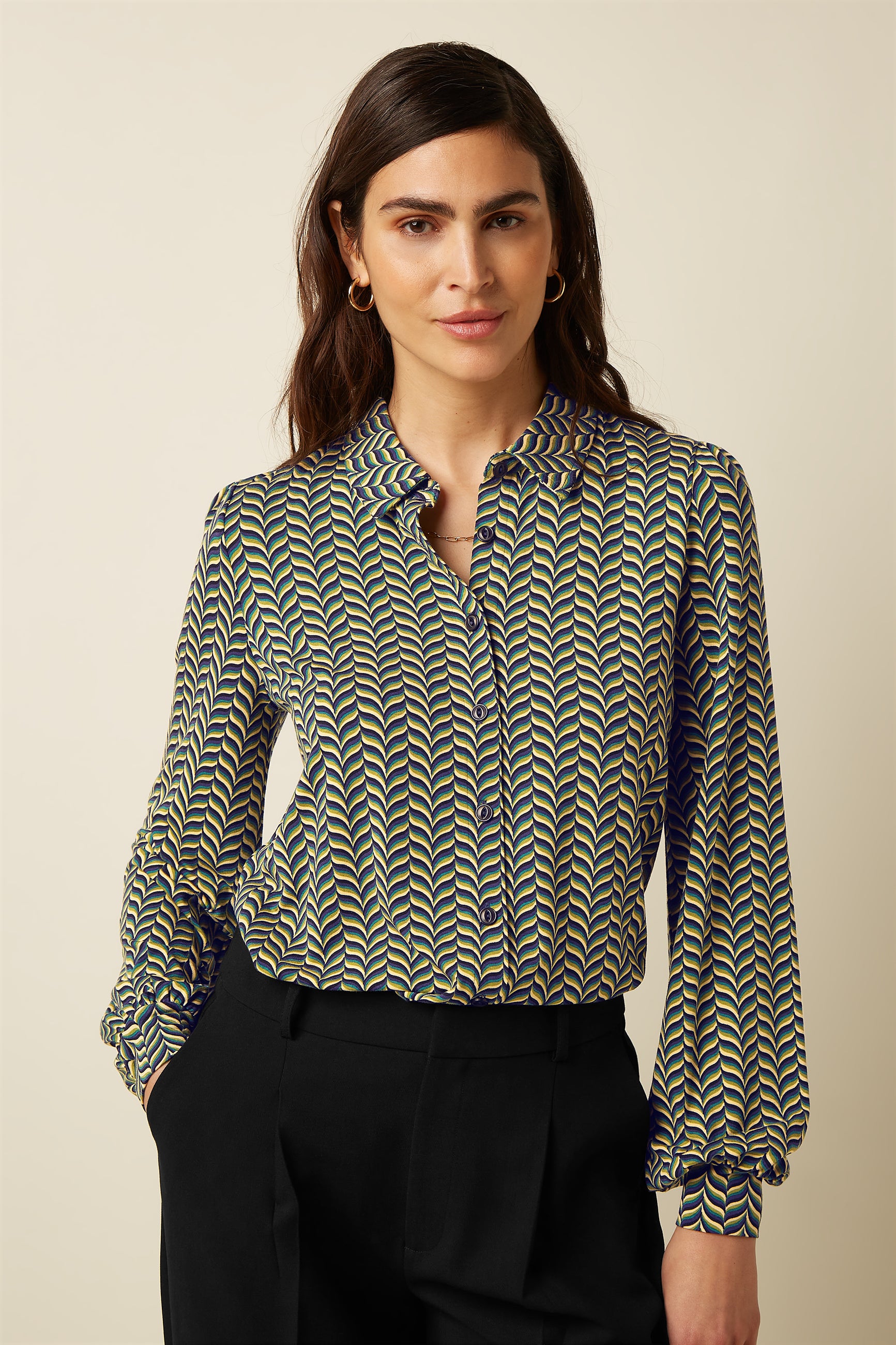 Maisie Blouse Marais  - Evening Blue