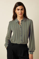 Maisie Blouse Marais  - Evening Blue