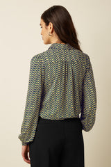 Maisie Blouse Marais  - Evening Blue