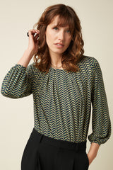 Laura Pleat Top Marais - Evening Blue