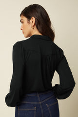 Carina Blouse Tulum - Black