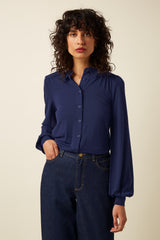 Carina Blouse Tulum - Ink Blue