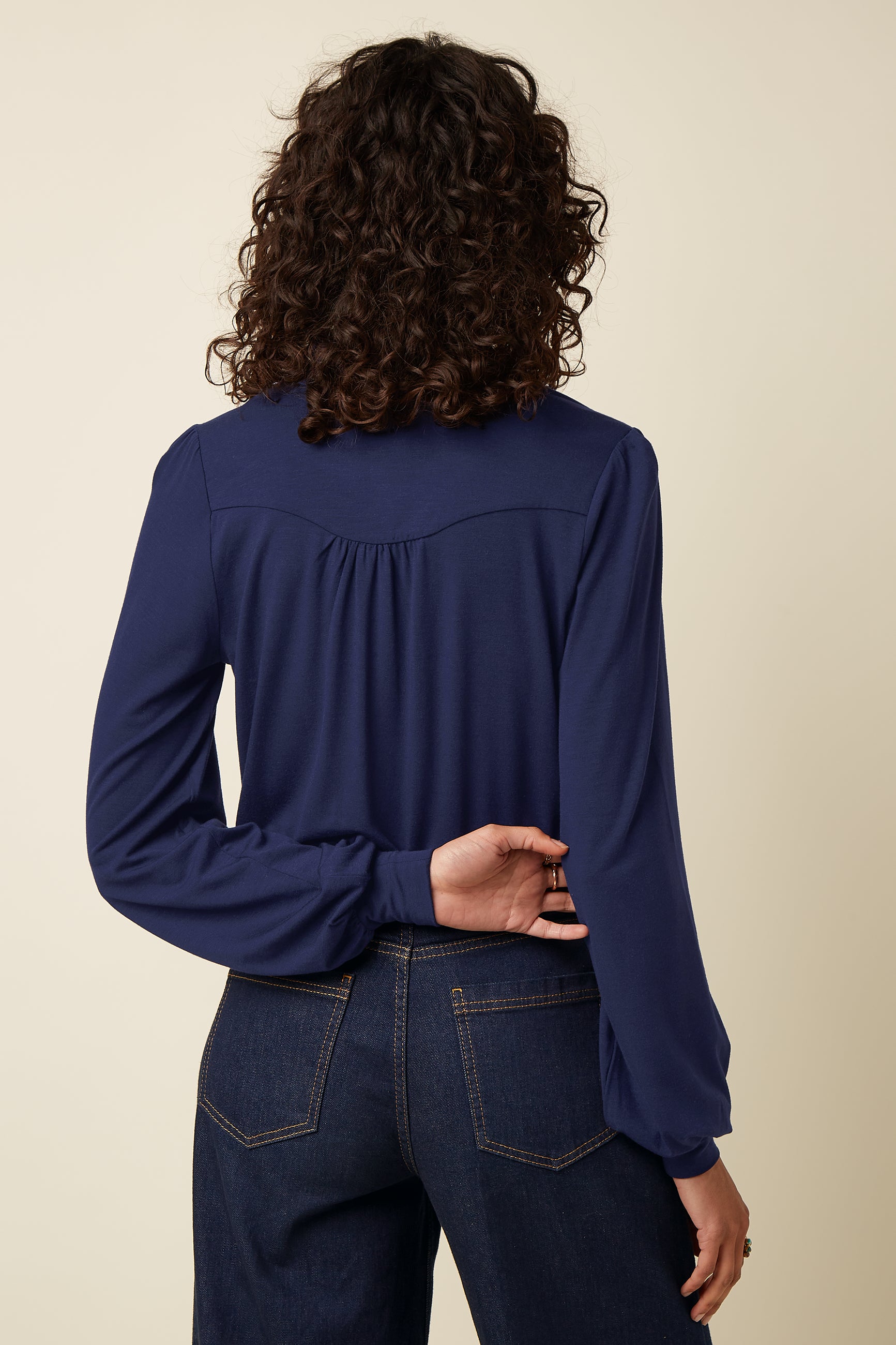 Carina Blouse Tulum - Ink Blue