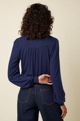 Carina Blouse Tulum - Ink Blue