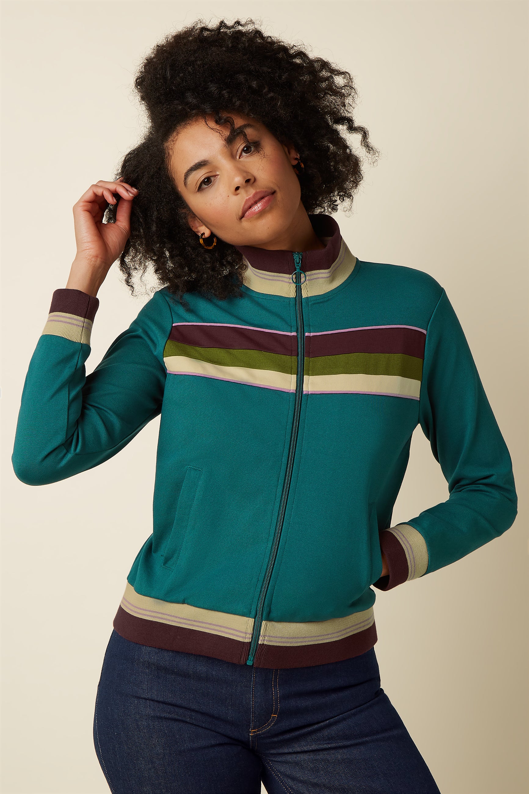 Colorblock Coljack Daytona Sweat - Spruced Green