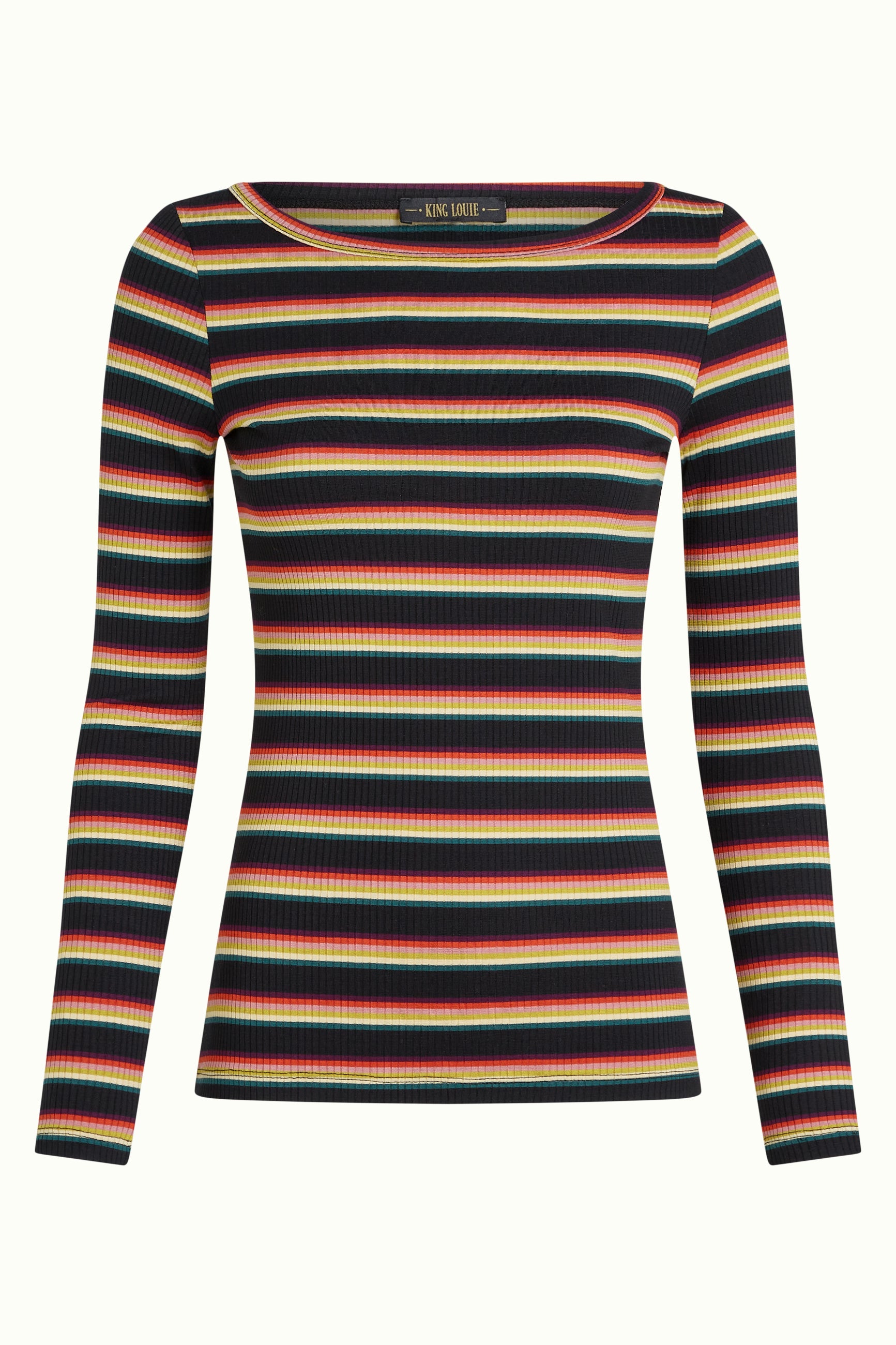Lili Top Lottie Stripe - Imperial Purple