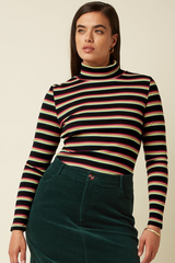Rollneck Top Lottie Stripe