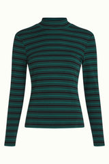 Turtle Top Rae Stripe - Botanical Green