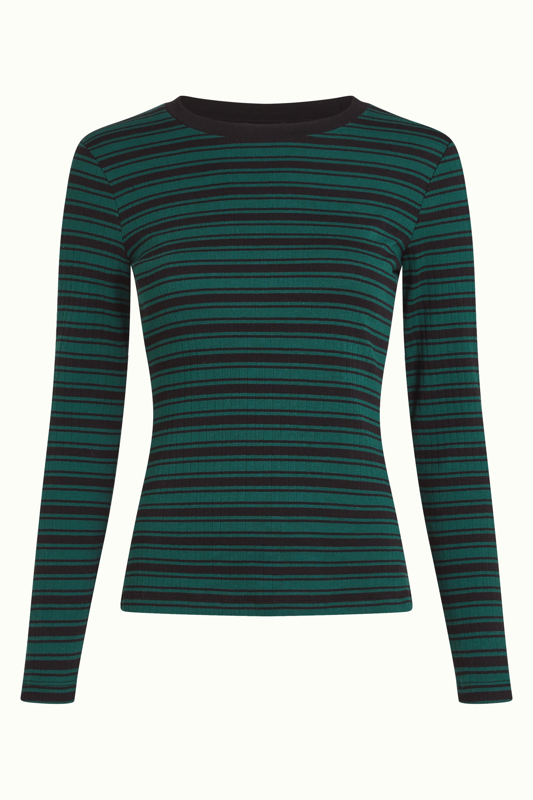 Helen Top Rae Stripe - Botanical Green