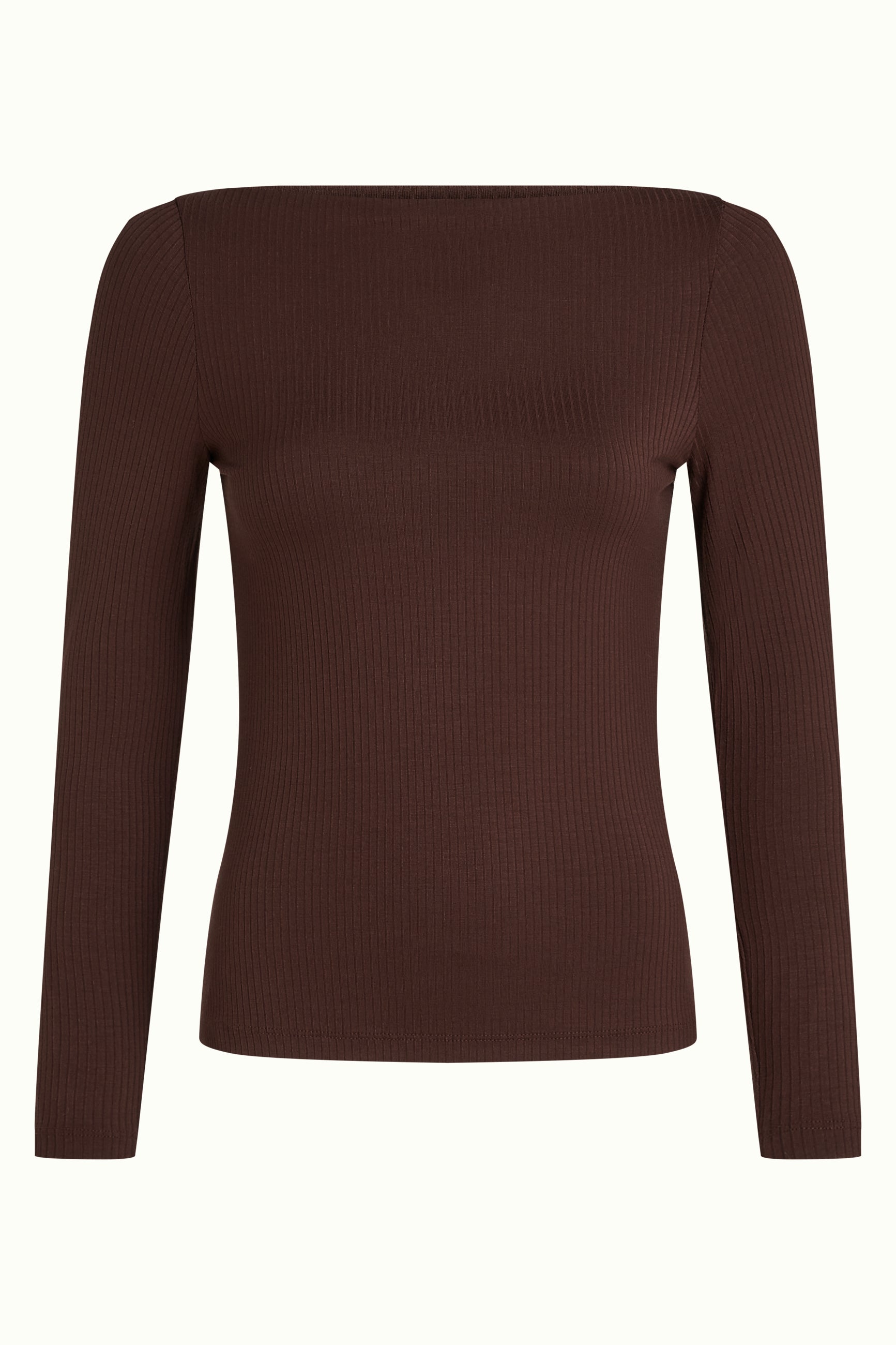 Marina Top Uni Rib - Chocolate