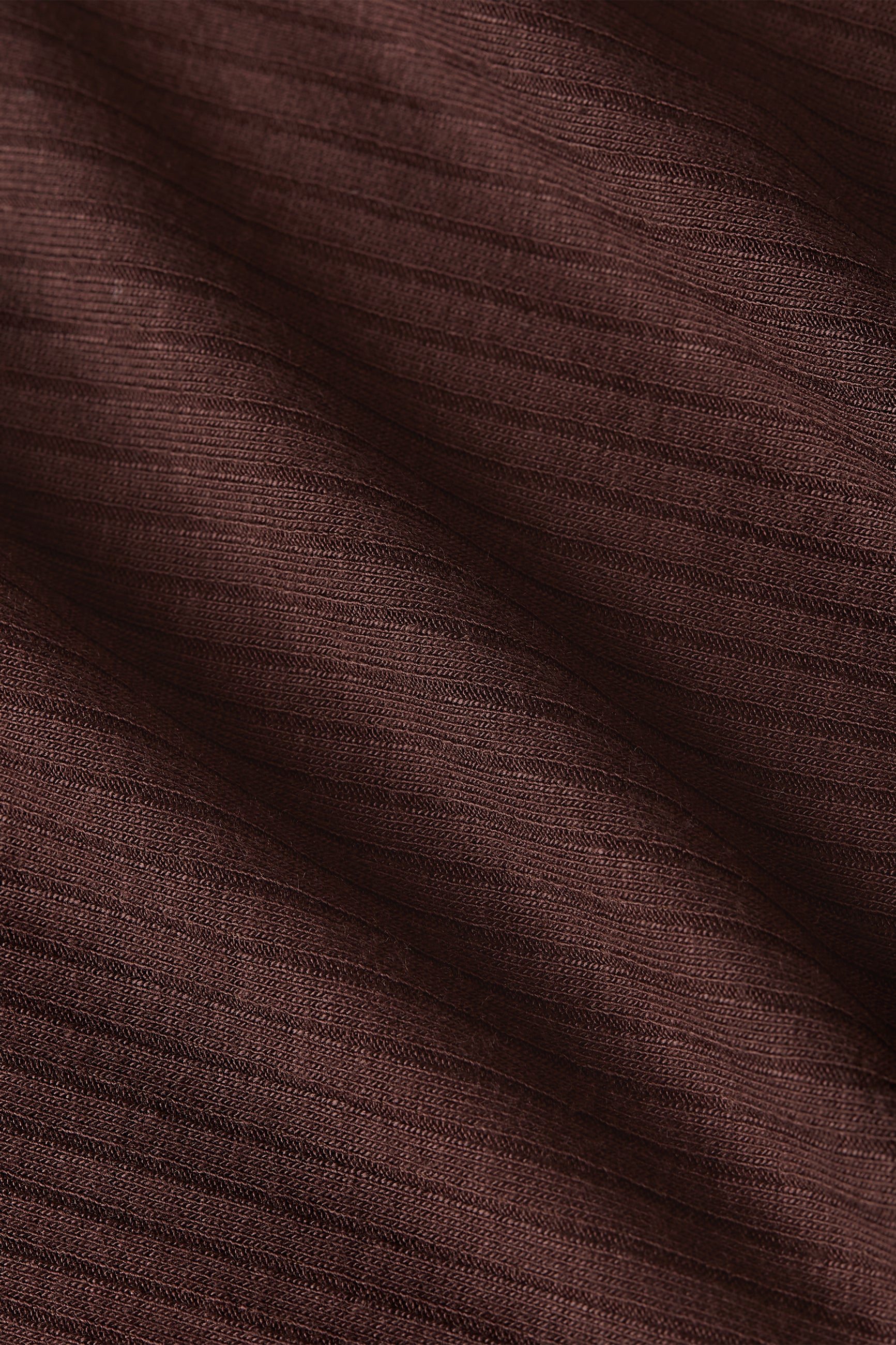 Marina Top Uni Rib - Chocolate