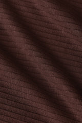 Marina Top Uni Rib - Chocolate