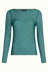 Ria Top Stretch Lace - Dragonfly Green