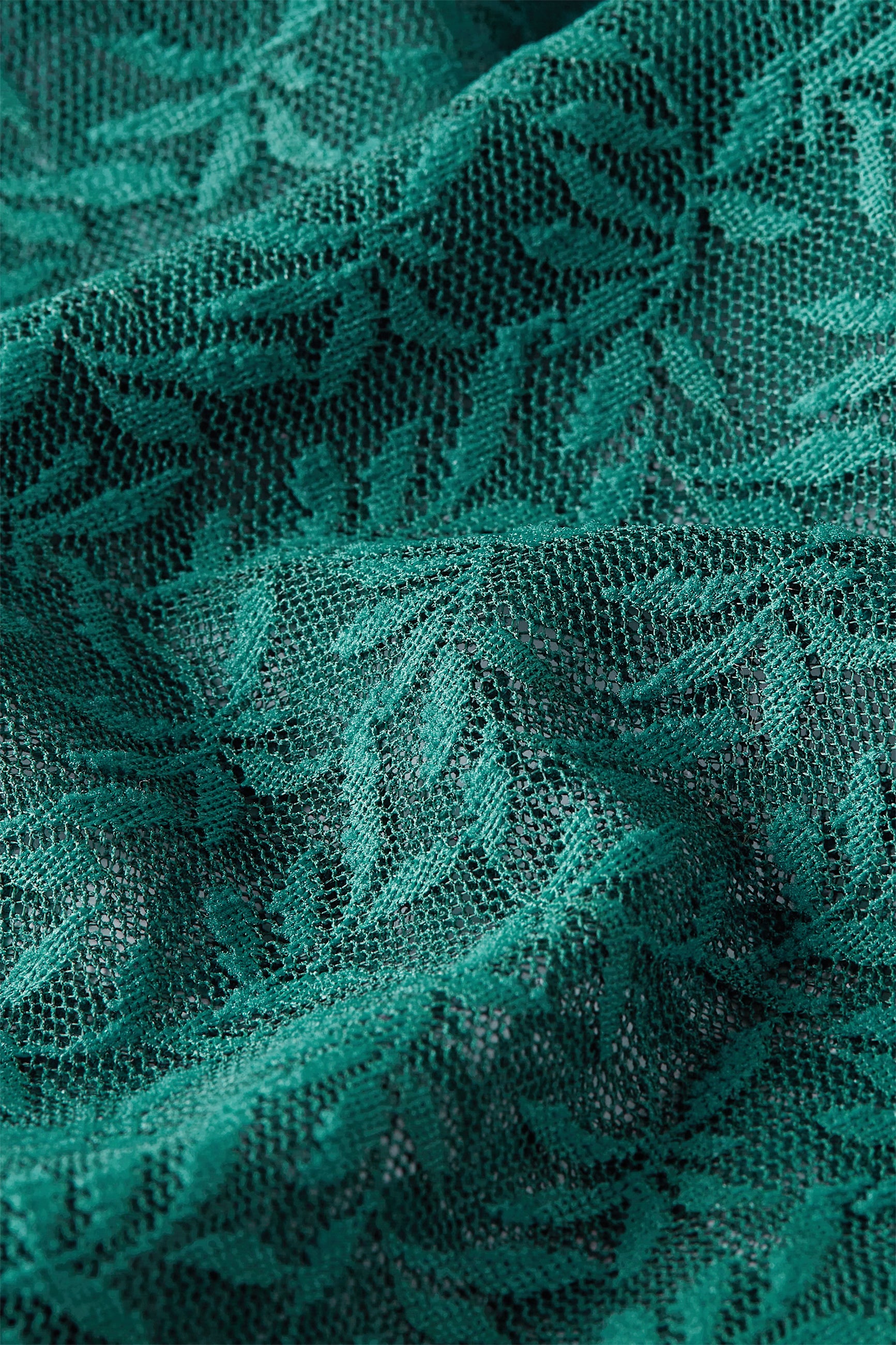 Ria Top Stretch Lace - Dragonfly Green
