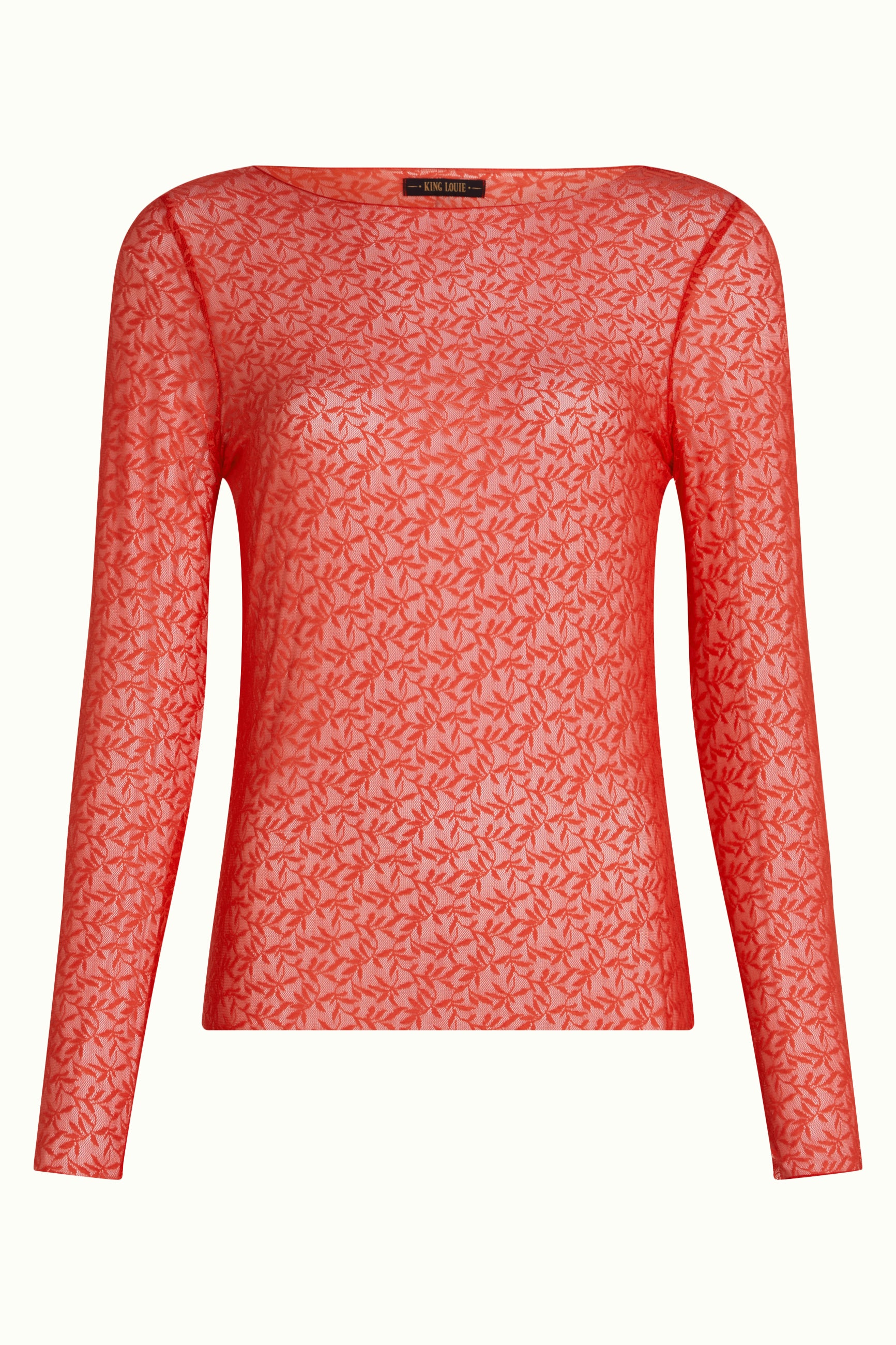 Ria Top Stretch Lace - Fire Red