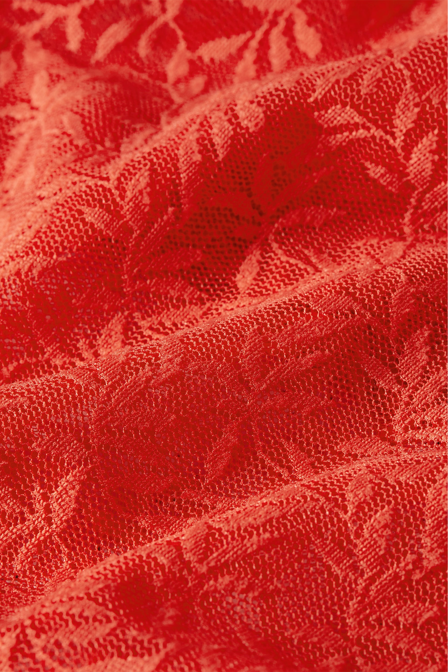 Ria Top Stretch Lace - Fire Red