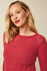 Lia Top Hiver Knit - Fiery Red