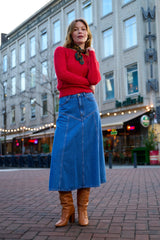 Dolly Skirt Stone Denim