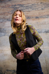 Rollneck Top Leia Mesh