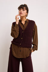 Vania Vest Boucle Knit