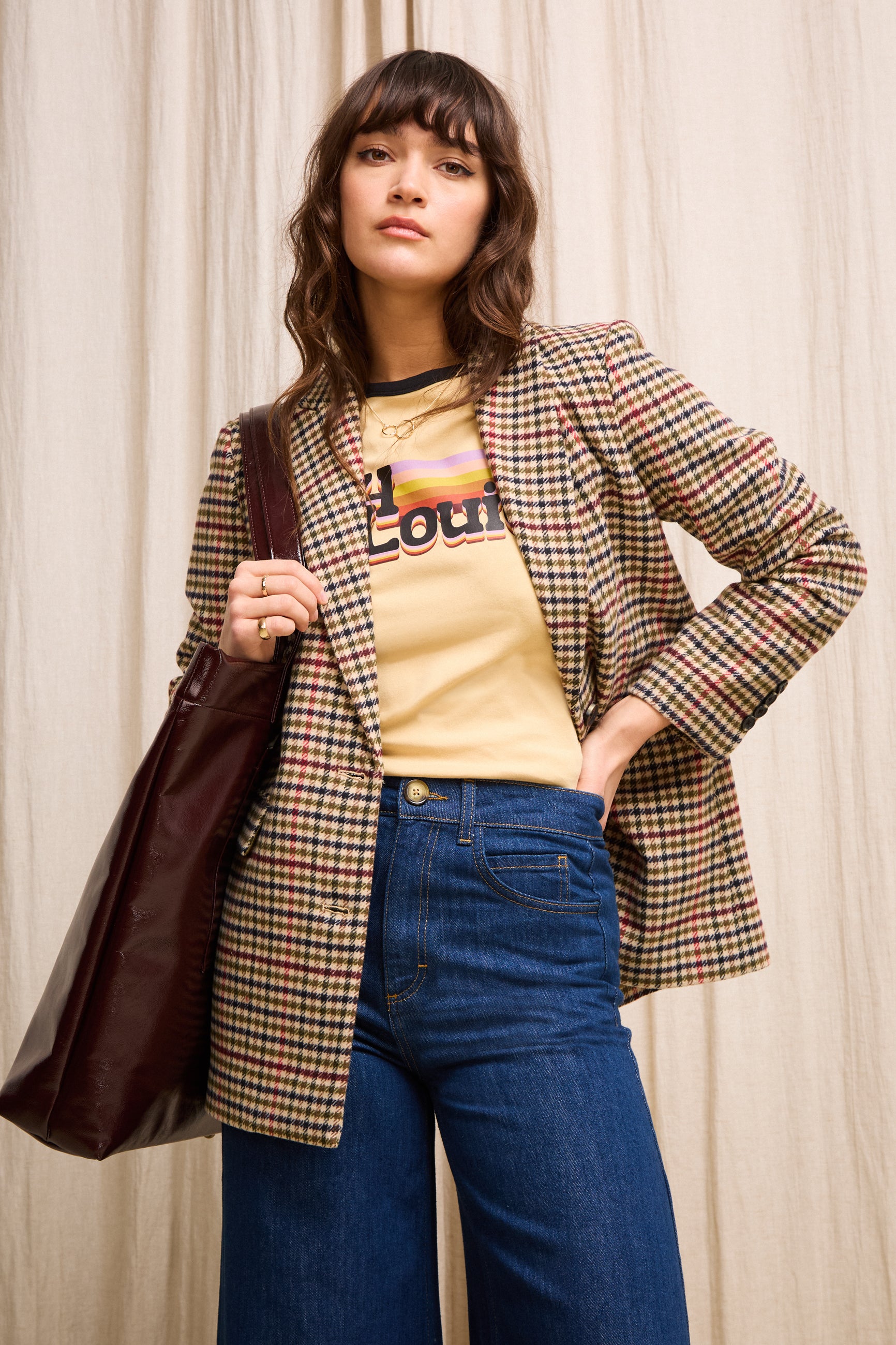 Tula Blazer Basso Check